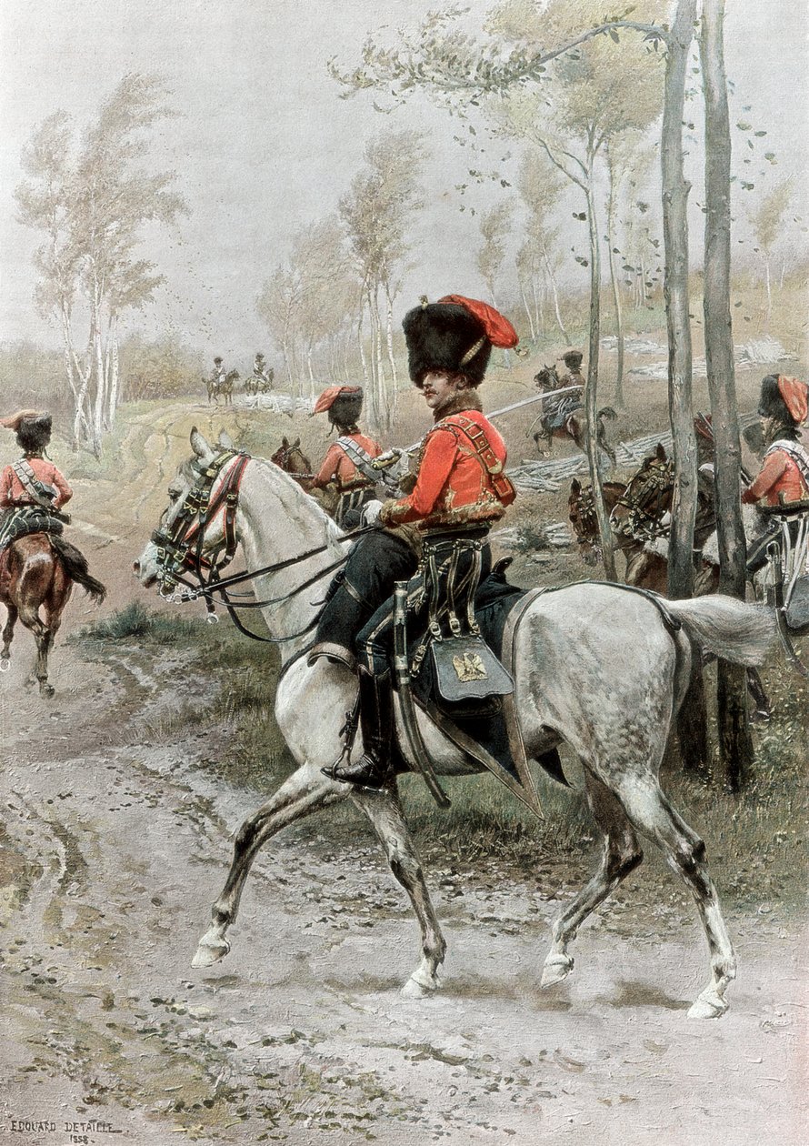 Offizier der Husaren, 1889 von Unbekannt
