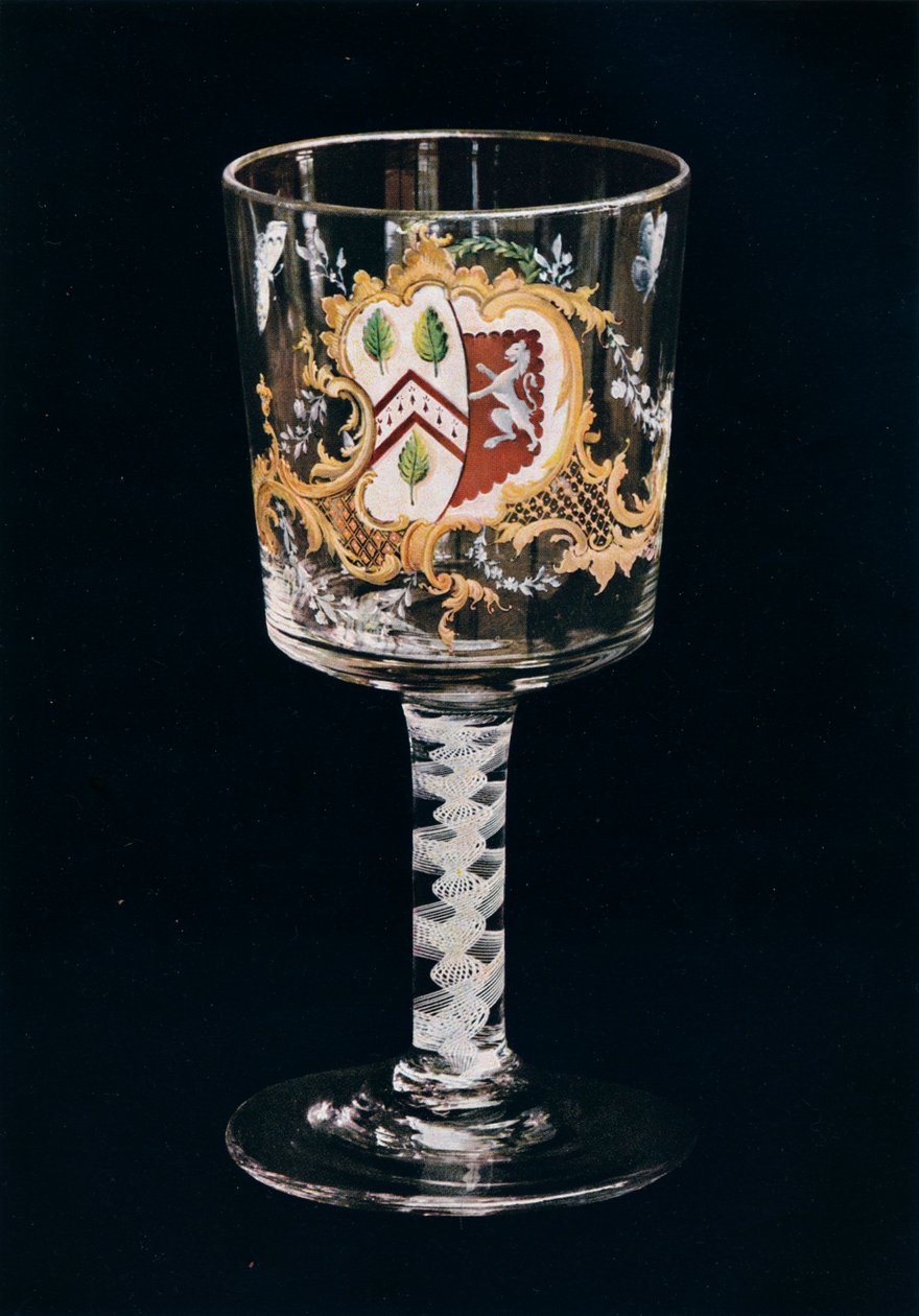 Altes englisches Glasgoblet, um 1775 von Unbekannt