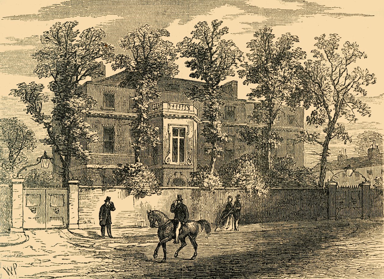 Altes Gore House, 1830, c1876 von Unbekannt