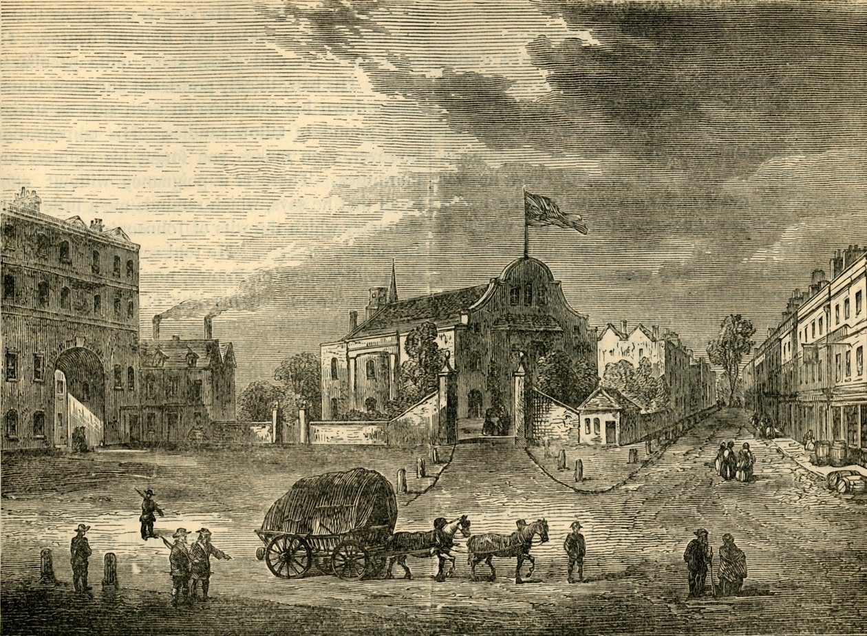 Alte Kensington Kirche, um 1750, c1876 von Unbekannt