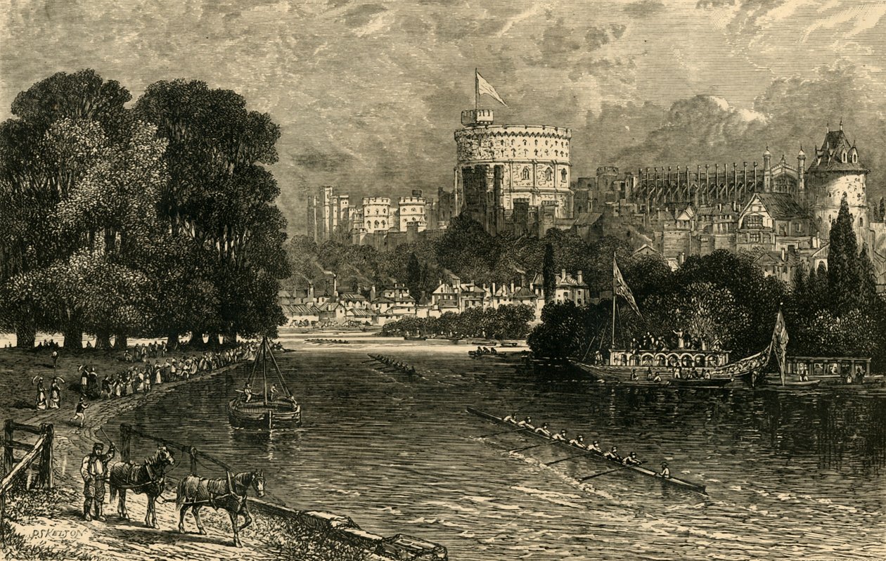Altes Windsor Der vierte Juni, 1881 von Unbekannt