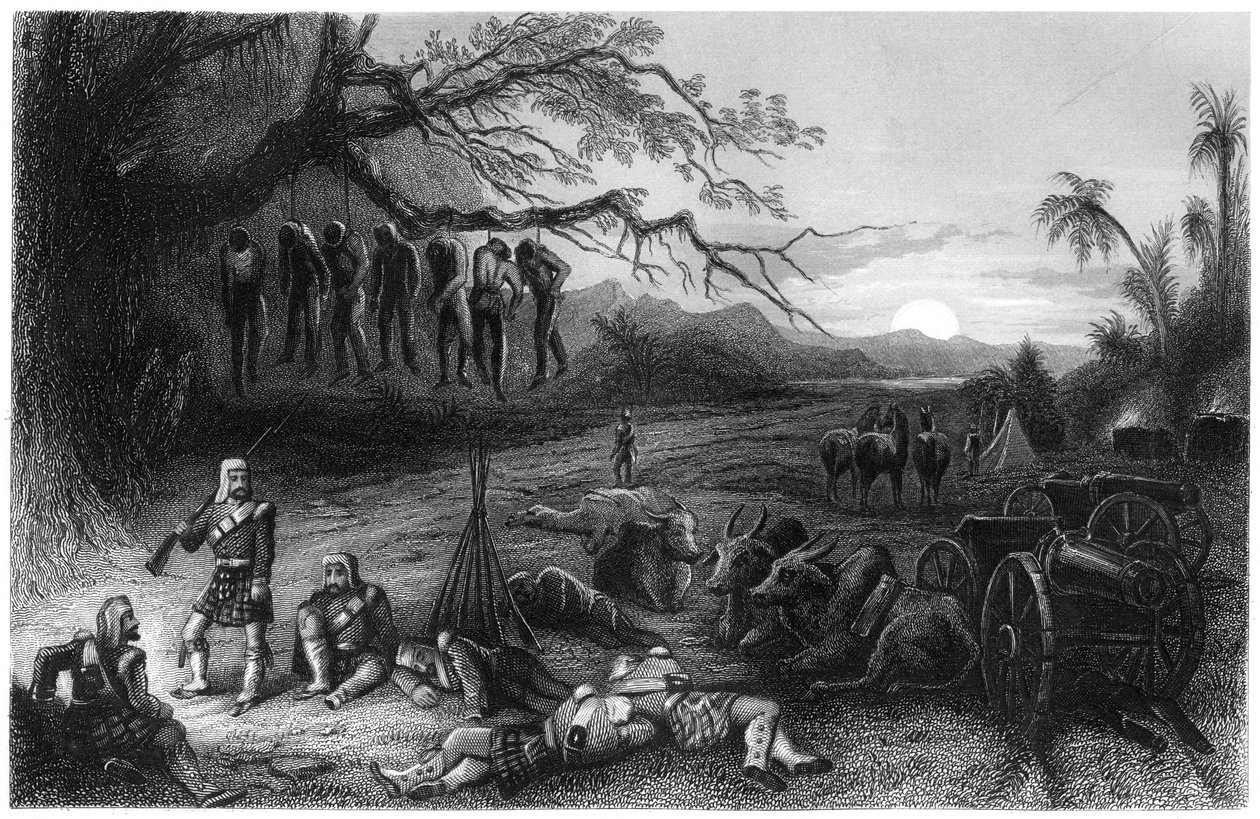 Außenposten der Highland Brigade, 1857, um 1860 von Unbekannt