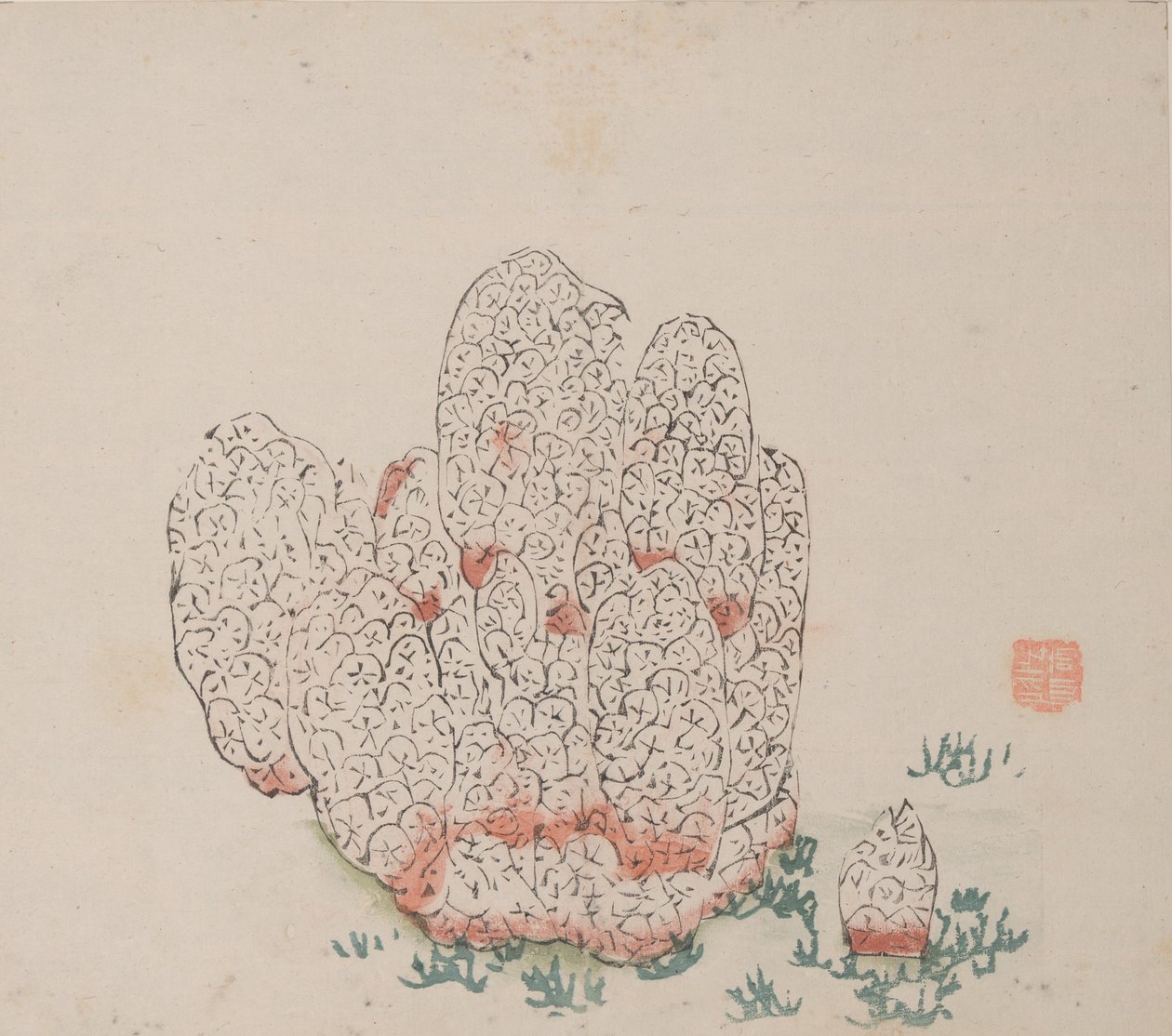 Seite aus Shi Zhu Zhai von Unbekannt