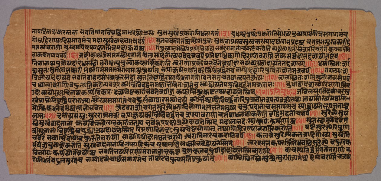 Seite aus einem Jaina-Manuskript, 1400er-1500er von Unbekannt