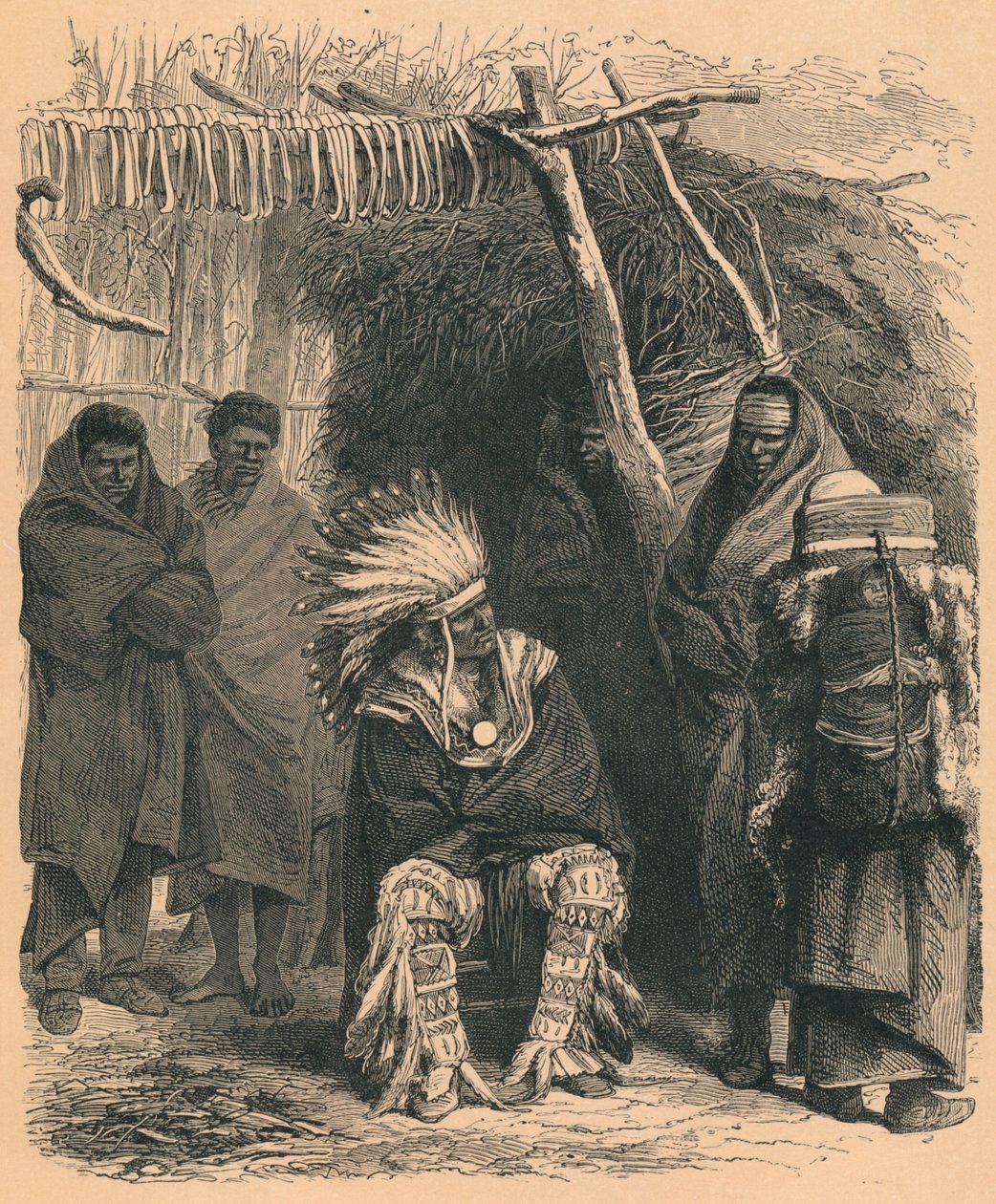 Pawnee-Indianer, 19. Jahrhundert von Unbekannt