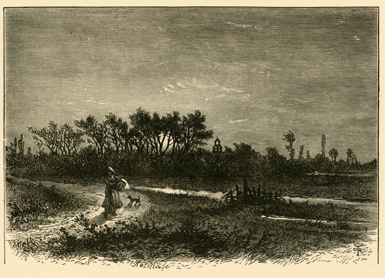 Peakirk, vom Schnitt, 1898 von Unbekannt