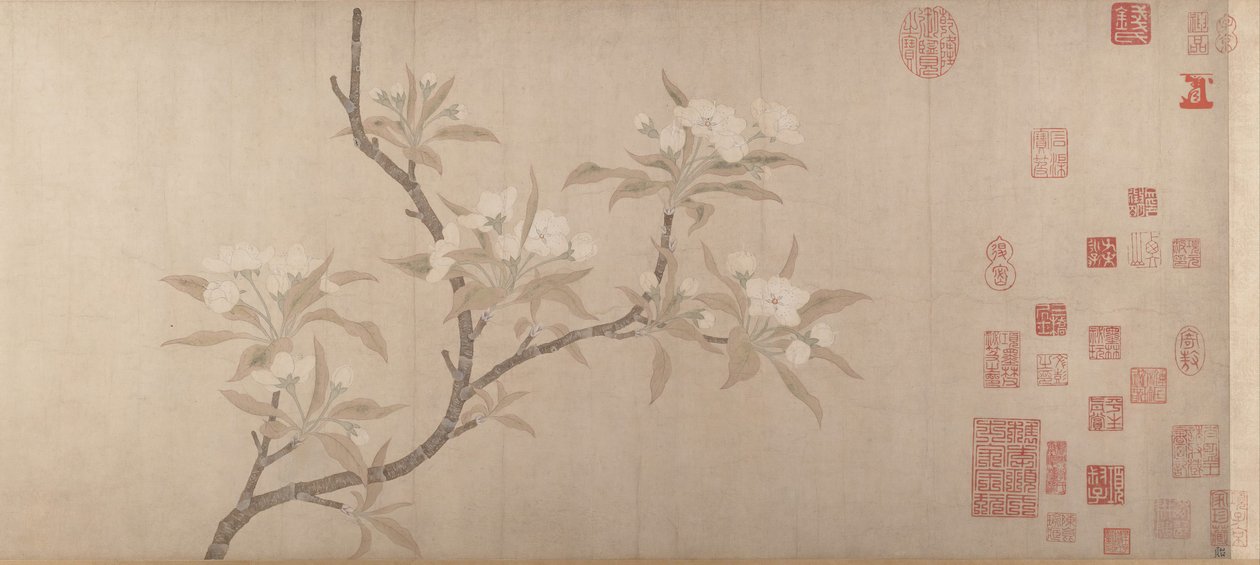 Birnenblüten, ca. 1280 von Unbekannt