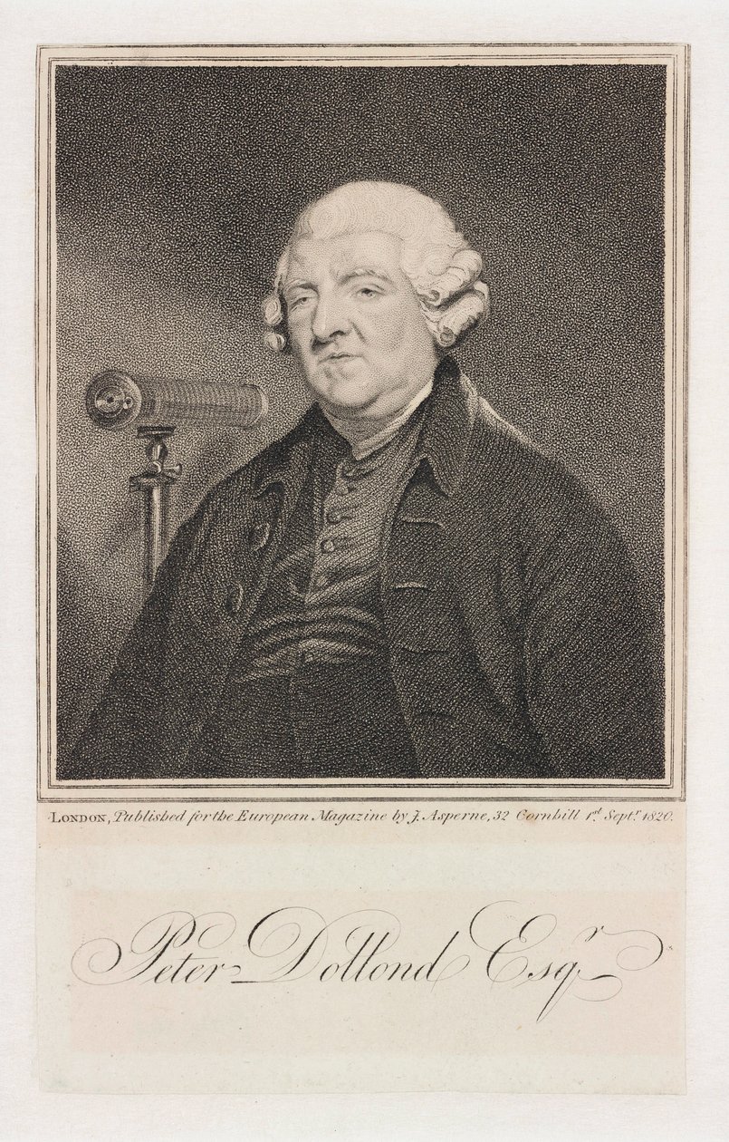 Peter Dollond, englischer Optiker, ca. 1800 von Unbekannt