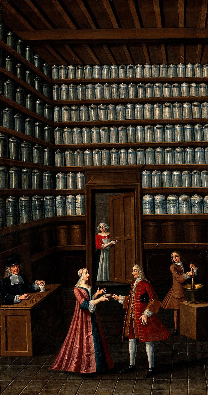 Apotheke, um 1700 von Unbekannt