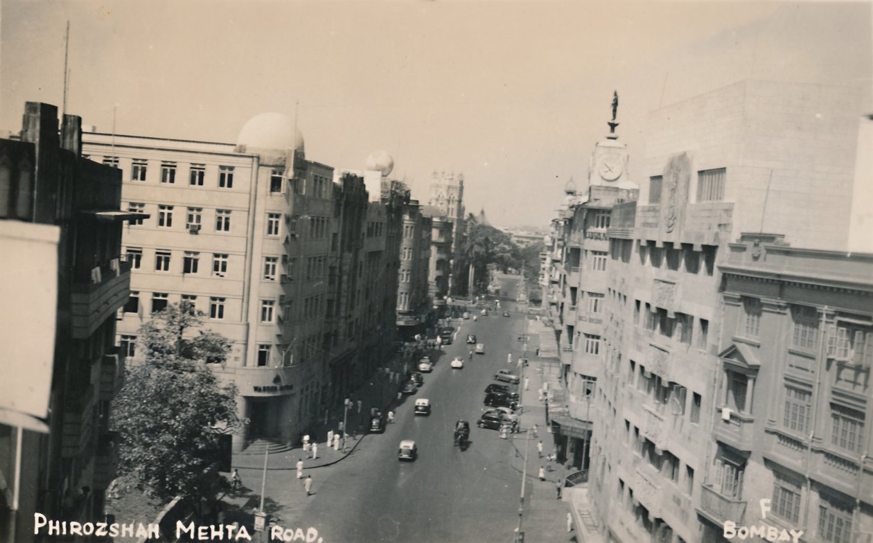 Phirozshah Mehta Road, Bombay von Unbekannt