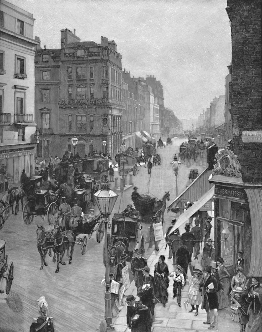Piccadilly, ca. 1883, 1896 von Unbekannt