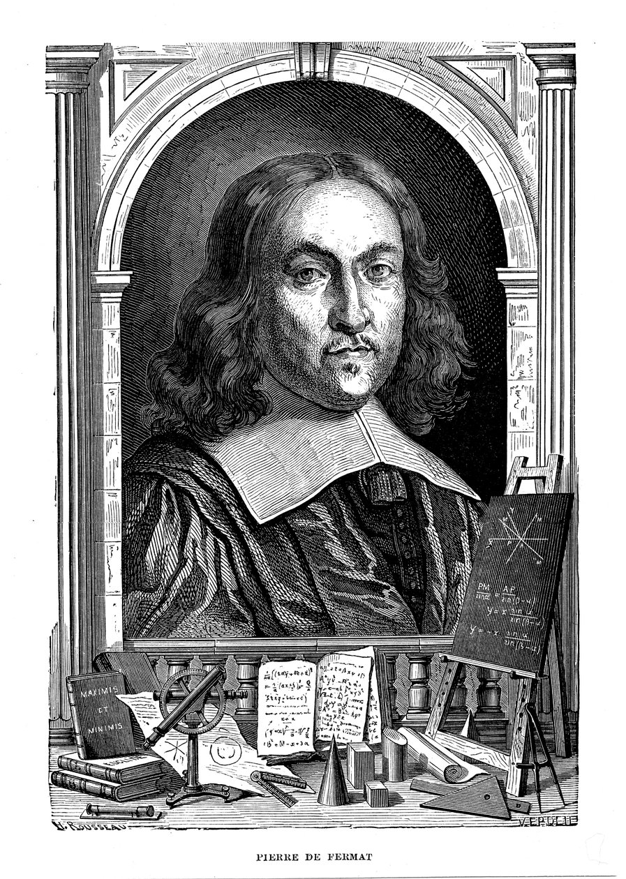Pierre de Fermat, französischer Mathematiker des 17. Jahrhunderts, 1870 von Unbekannt