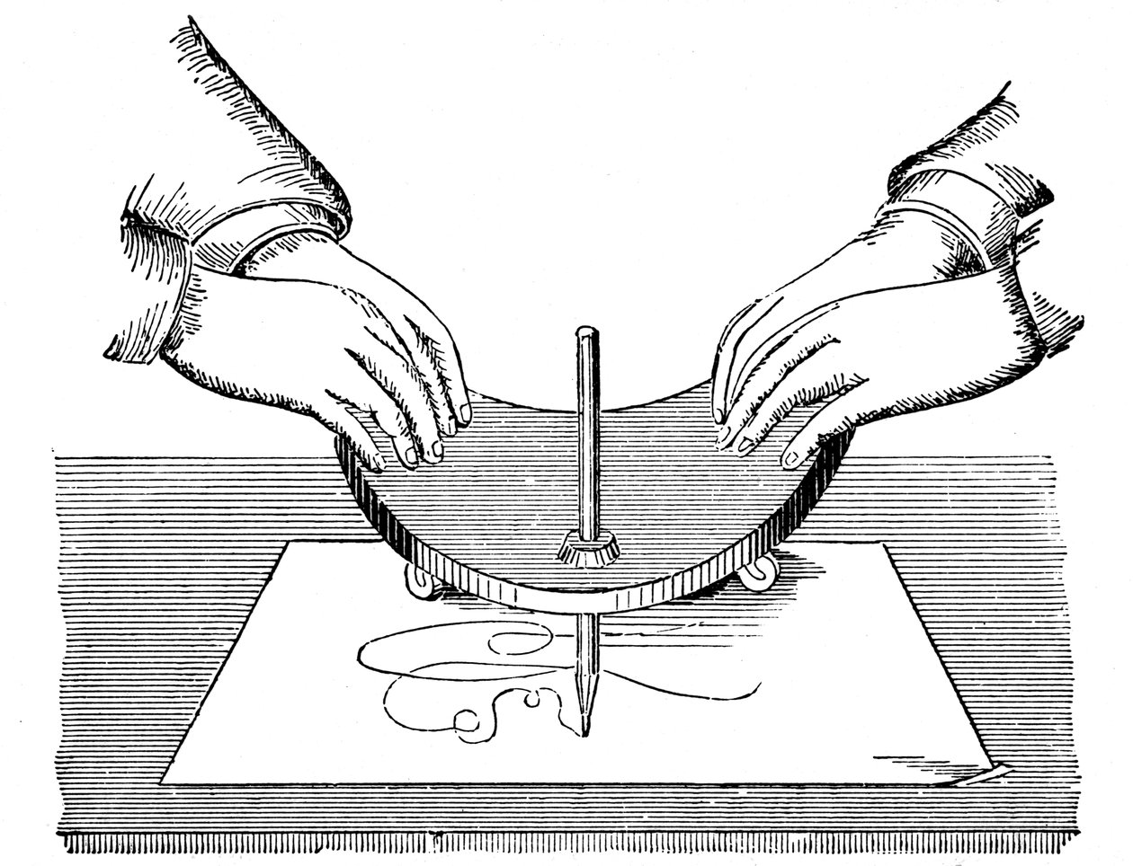 Planchette oder Ouija-Brett, 1885 von Unbekannt