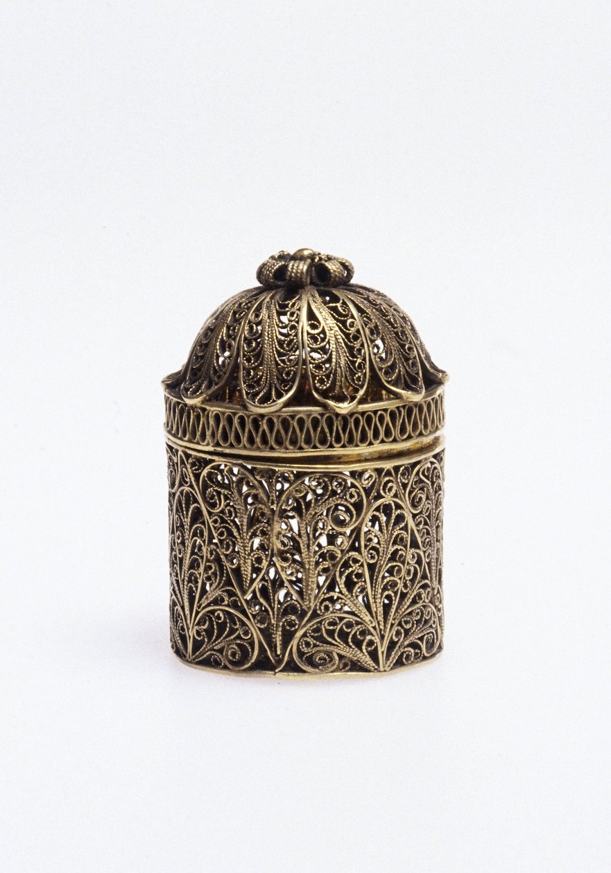 Silbervergoldeter Pomander von Unbekannt