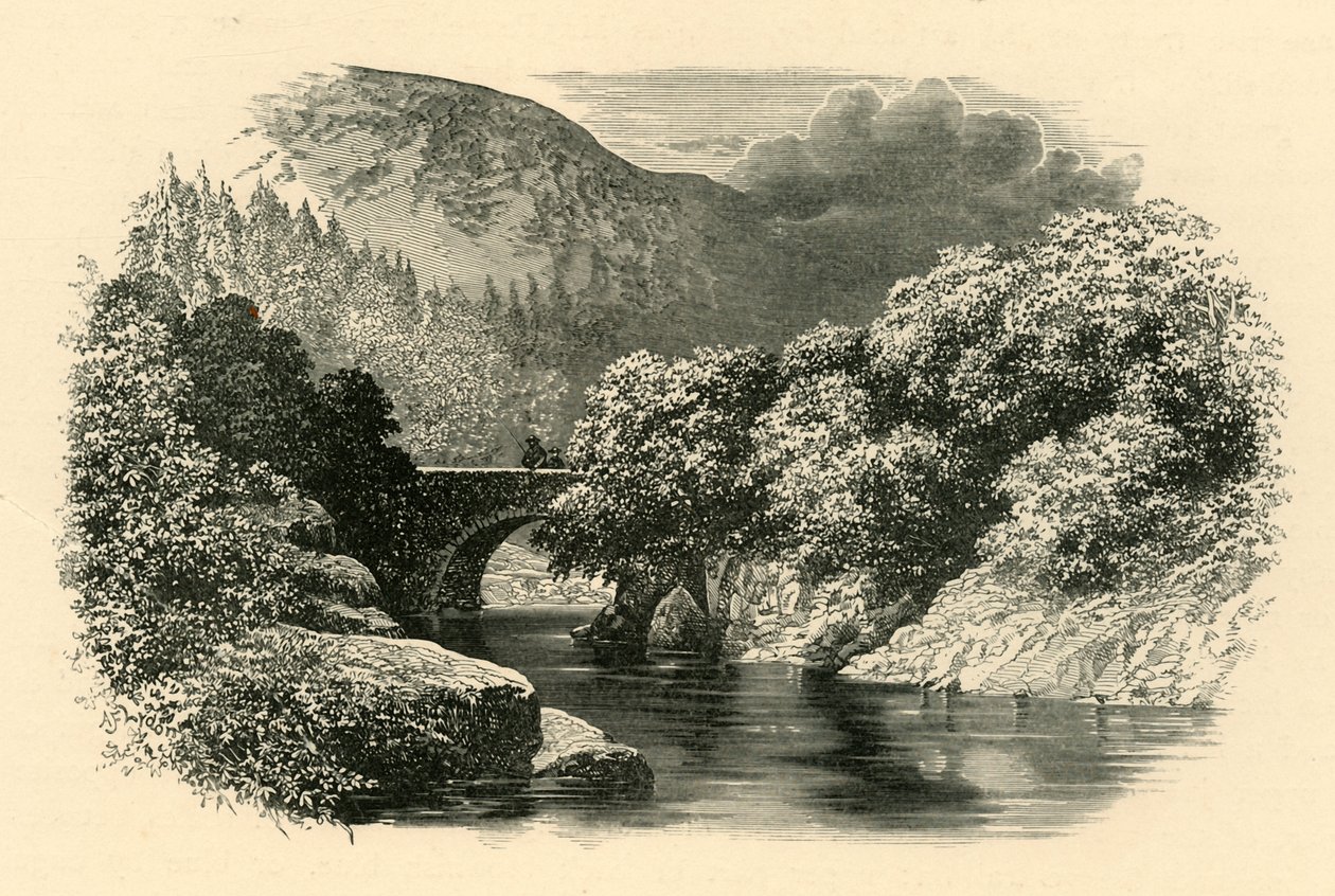Pont Aberglaslyn, Nordwales, um 1890 von Unbekannt