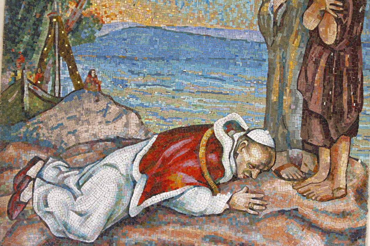 Papst Paul VI. küsst das Heilige Land, Israel von Unbekannt