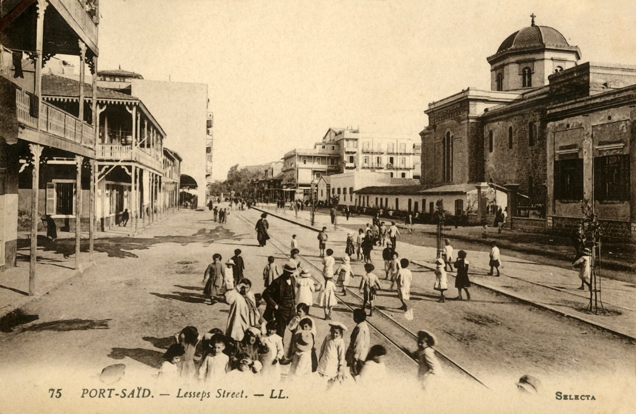 Port-Said. - Lesseps-Straße. - LL., ca. 1918-ca. 1939 von Unbekannt