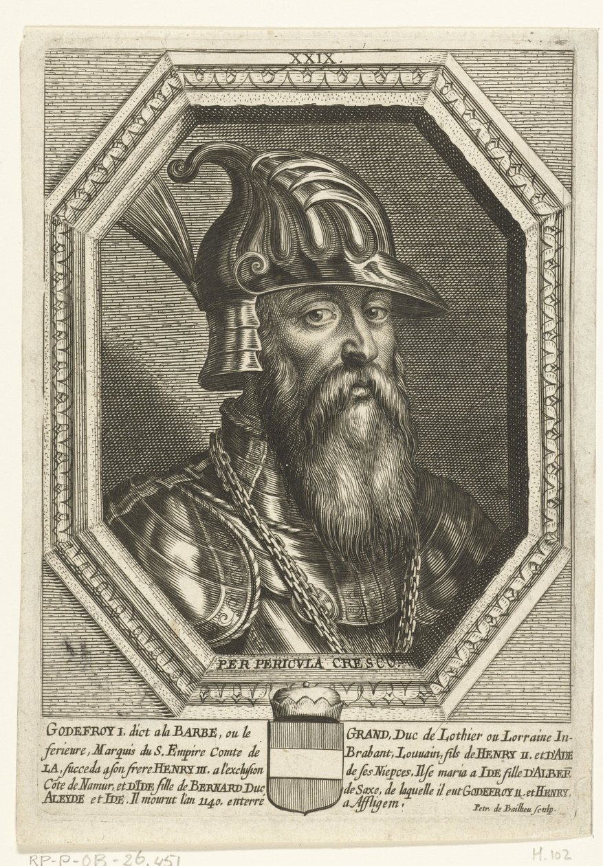 Porträt von Herzog Godfried I. von Leuven von Unbekannt
