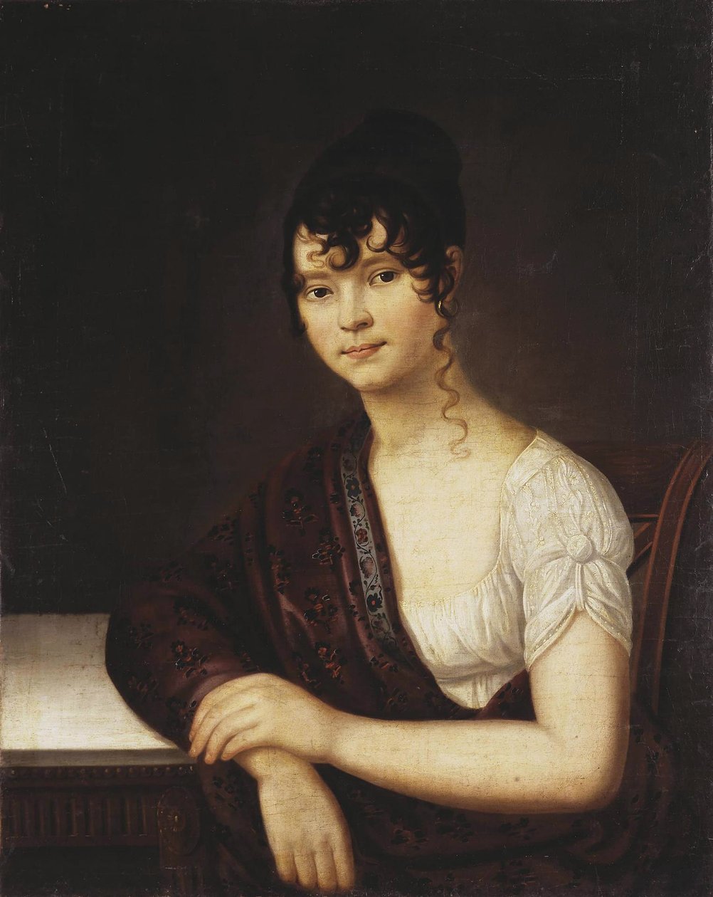 Porträt von Elizaveta Ivanovna Ogareva 1784-1815, 1800er von Unbekannt