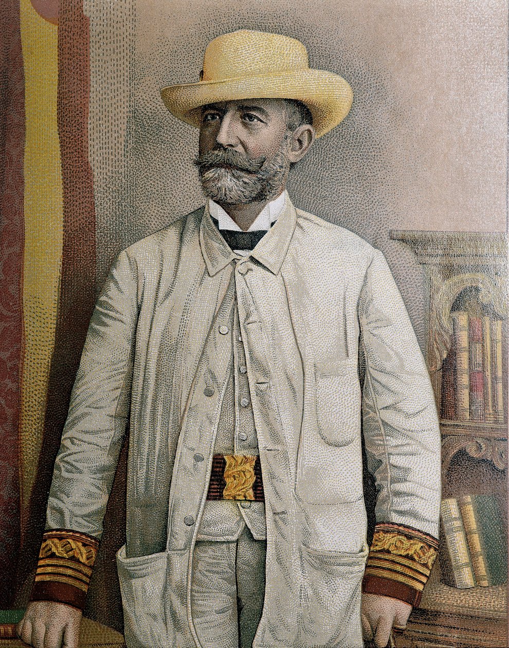 Porträt von Fidel Alonso Santocildes (1844-1895), Illustration von Unbekannt