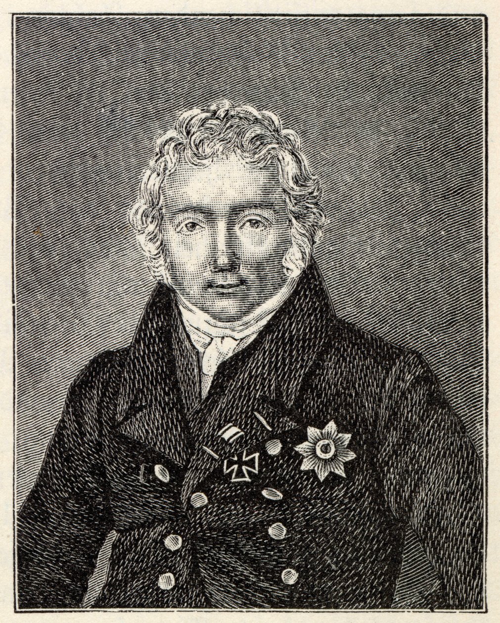 Porträt von Friedrich von Motz von Unbekannt