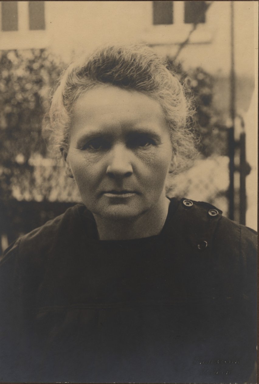 Porträt von Marie Curie 1867-1934 von Unbekannt