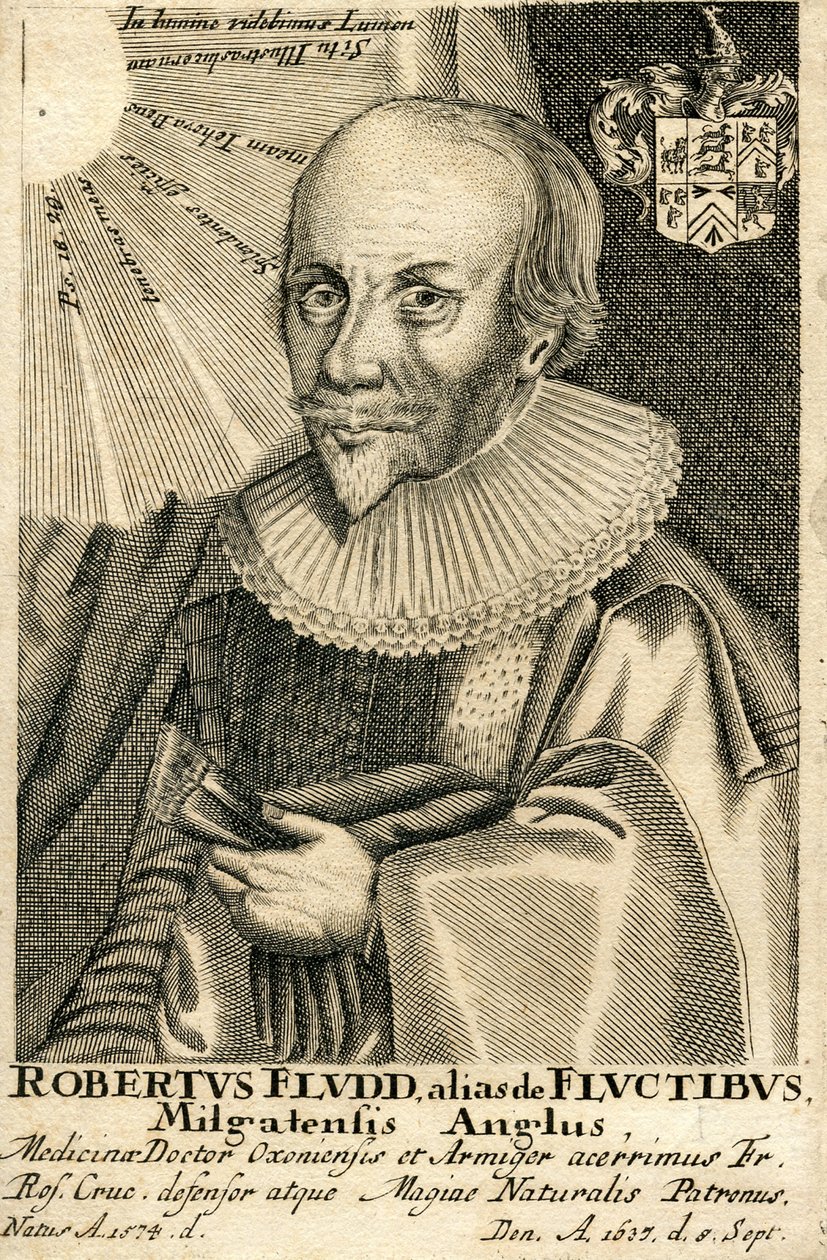 Porträt von Robert Fludd 1574-1637, 17. Jahrhundert von Unbekannt
