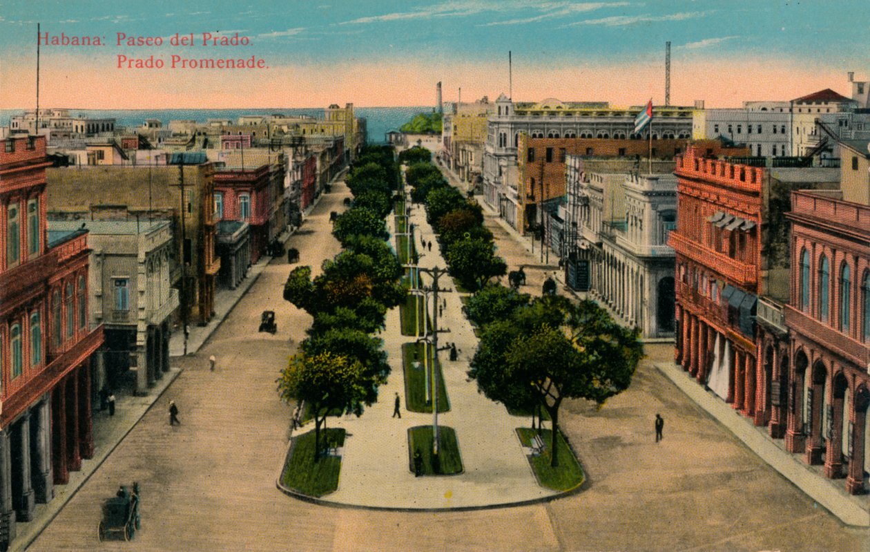 Prado-Promenade, Havanna, Kuba, 1910 von Unbekannt