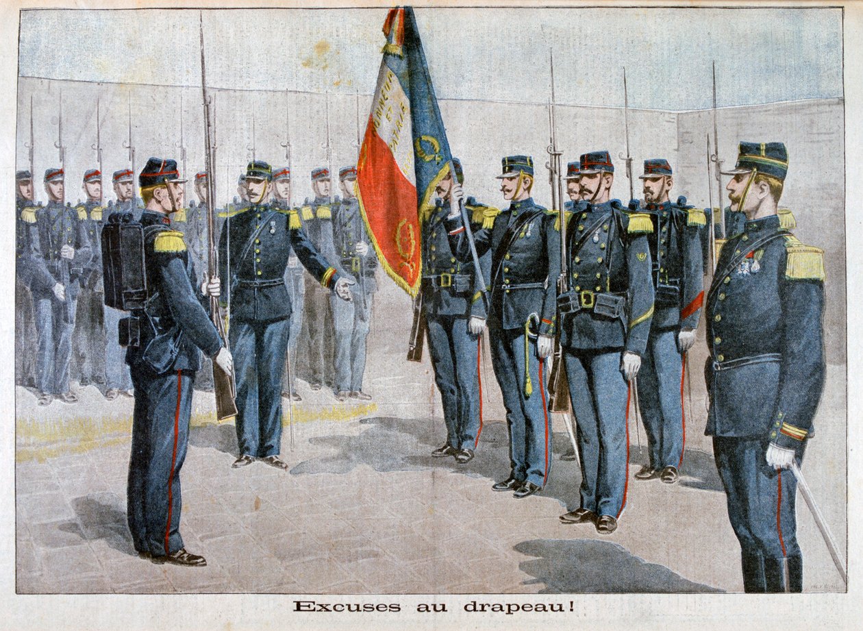 Entschuldigungen vor der Flagge, Toulon, Frankreich, 1898 von Unbekannt