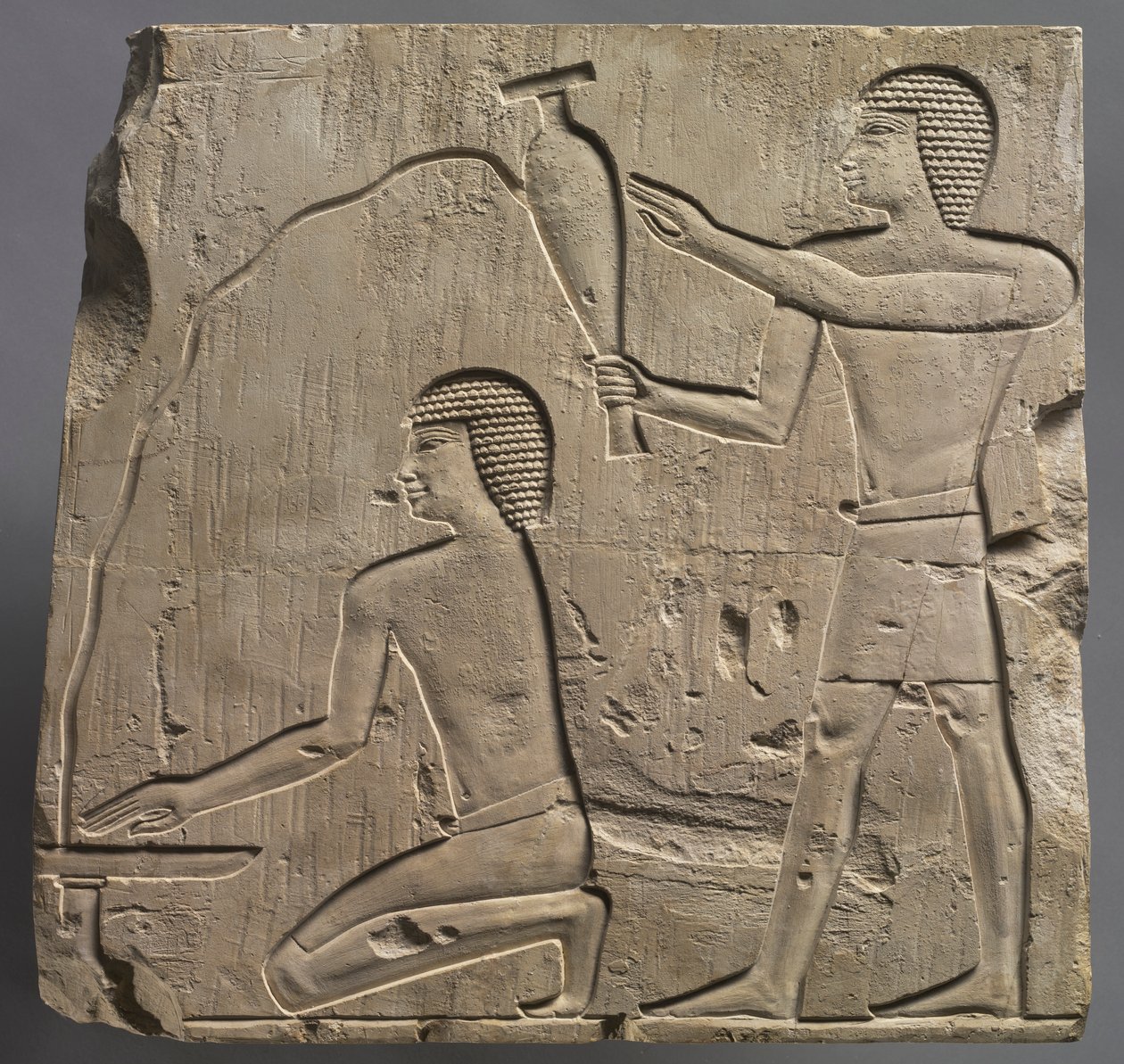 Priester, die Begräbnisriten durchführen, ca. 667-647 v. Chr. von Unbekannt