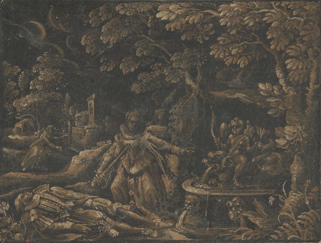 Pyramus und Thisbe, ca. 1580 von Unbekannt