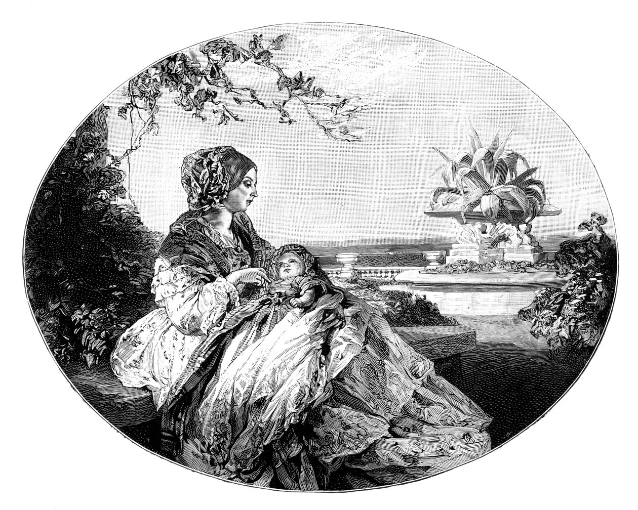 Königin Victoria und Prinz Arthur von Unbekannt