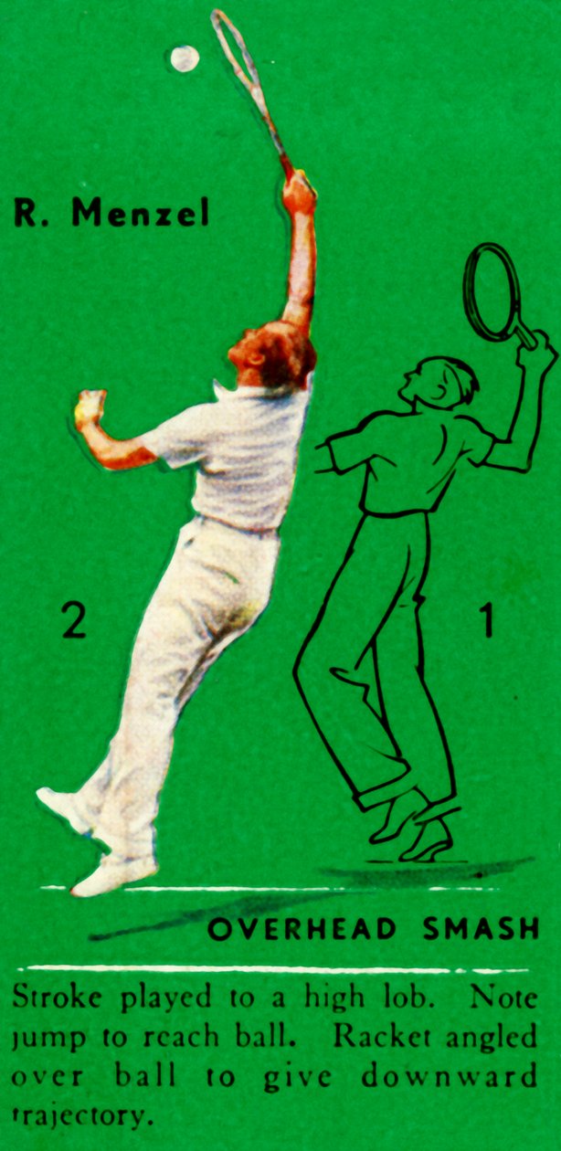 R. Menzel - Überkopf-Smash, um 1935 von Unbekannt