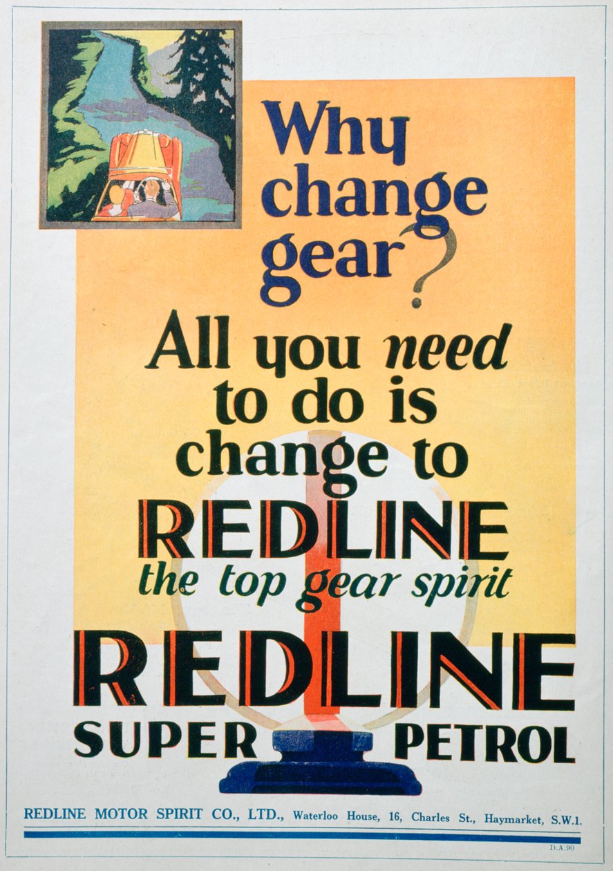 Red Line Benzinwerbung, 1929 von Unbekannt