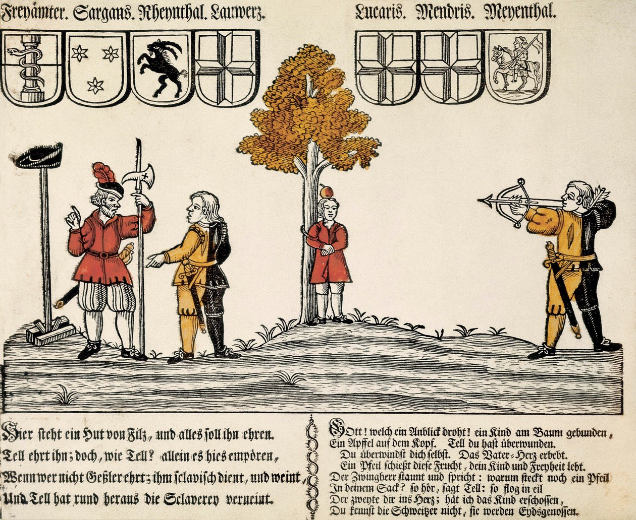Darstellung von Wilhelm Tell von Unbekannt