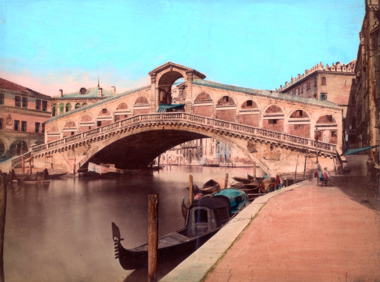 Rialtobrücke, Venedig von Unbekannt