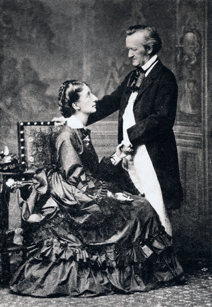 Richard und Cosima Wagner, spätes 19. Jahrhundert von Unbekannt