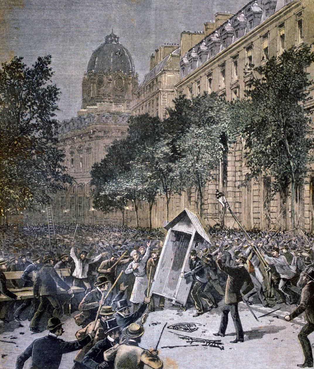 Unruhen in Paris, 1893 von Unbekannt