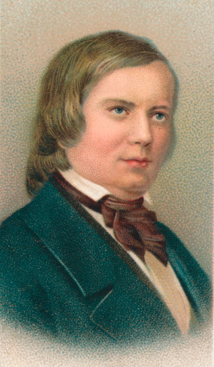 Robert Schumann 1810-1856, deutscher Komponist, 1911 von Unbekannt