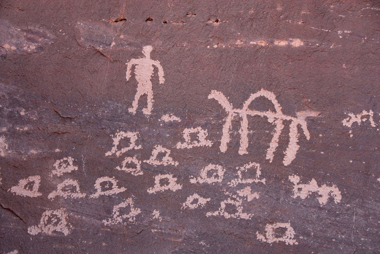 Felsmalereien bei Inchalt, GHAT, LIBYEN von Unbekannt