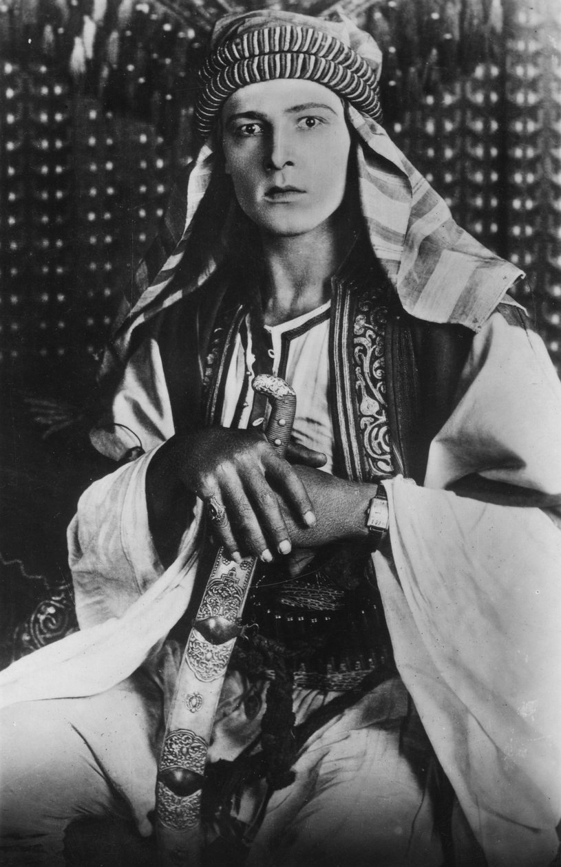 Rudolph Valentino 1895-1926 in Der Scheich, 1921 von Unbekannt