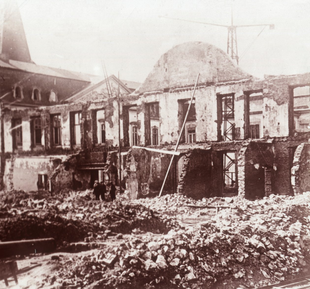 Ruinen, Löwen, Belgien, um 1914-1918 von Unbekannt
