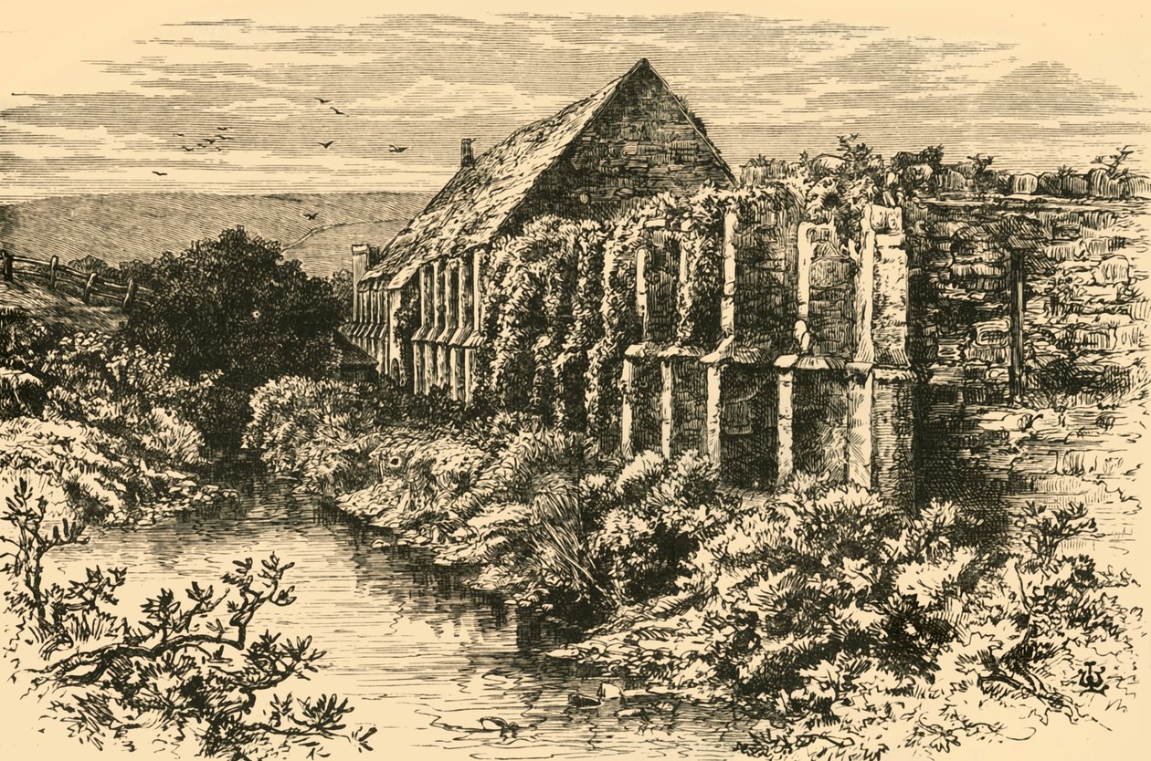 Ruinen der Scheune, Abbotsbury Abbey, 1898 von Unbekannt