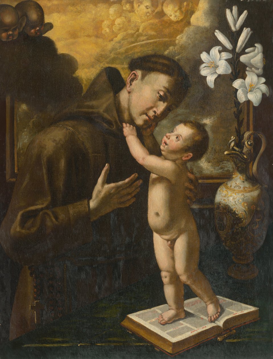 Heiliger Antonius von Padua mit Jesuskind von Unbekannt