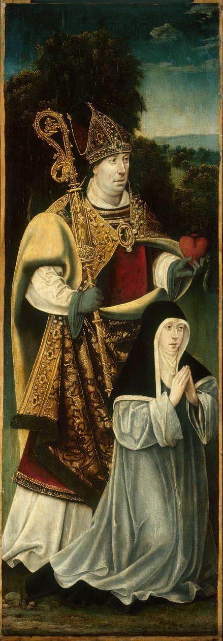 Heiliger Augustinus und eine Augustiner-Chorfrau von Unbekannt