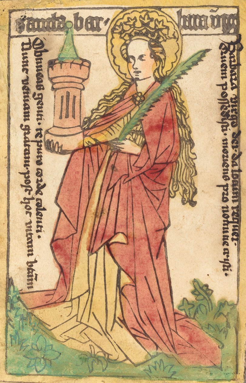 Heilige Barbara, 1440-1460 von Unbekannt