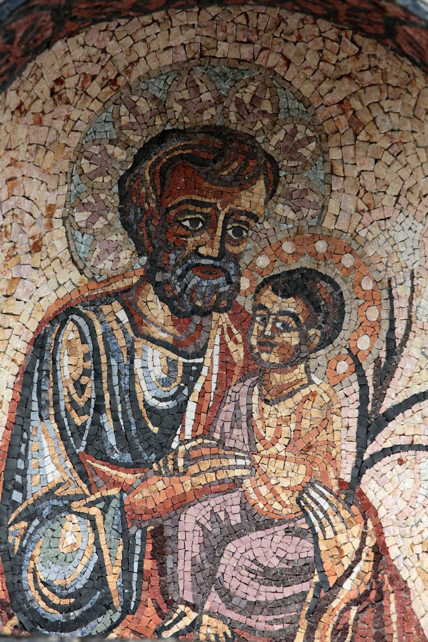 Heiliger Josef und Jesus, Cotignac, Frankreich von Unbekannt