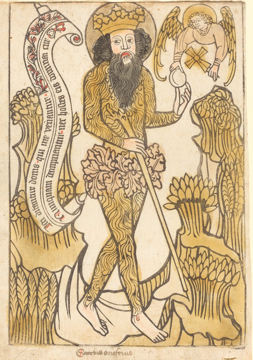 Heiliger Onuphrius, ca. 1450 von Unbekannt