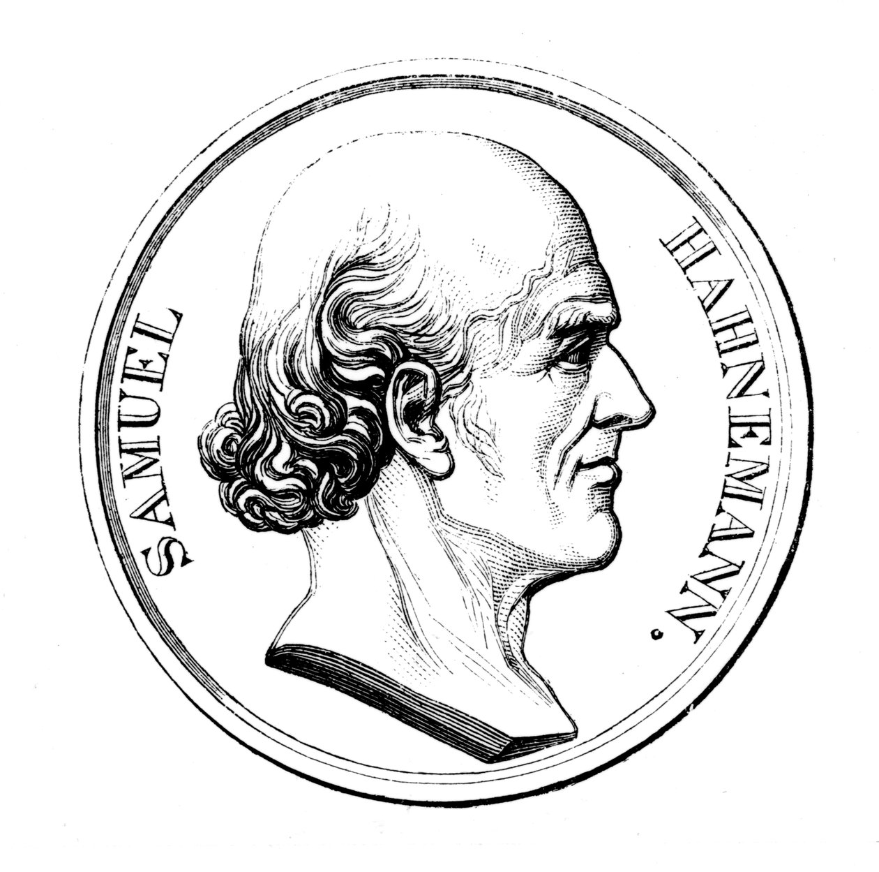 Samuel Hahnemann, deutscher Arzt, 1860 von Unbekannt