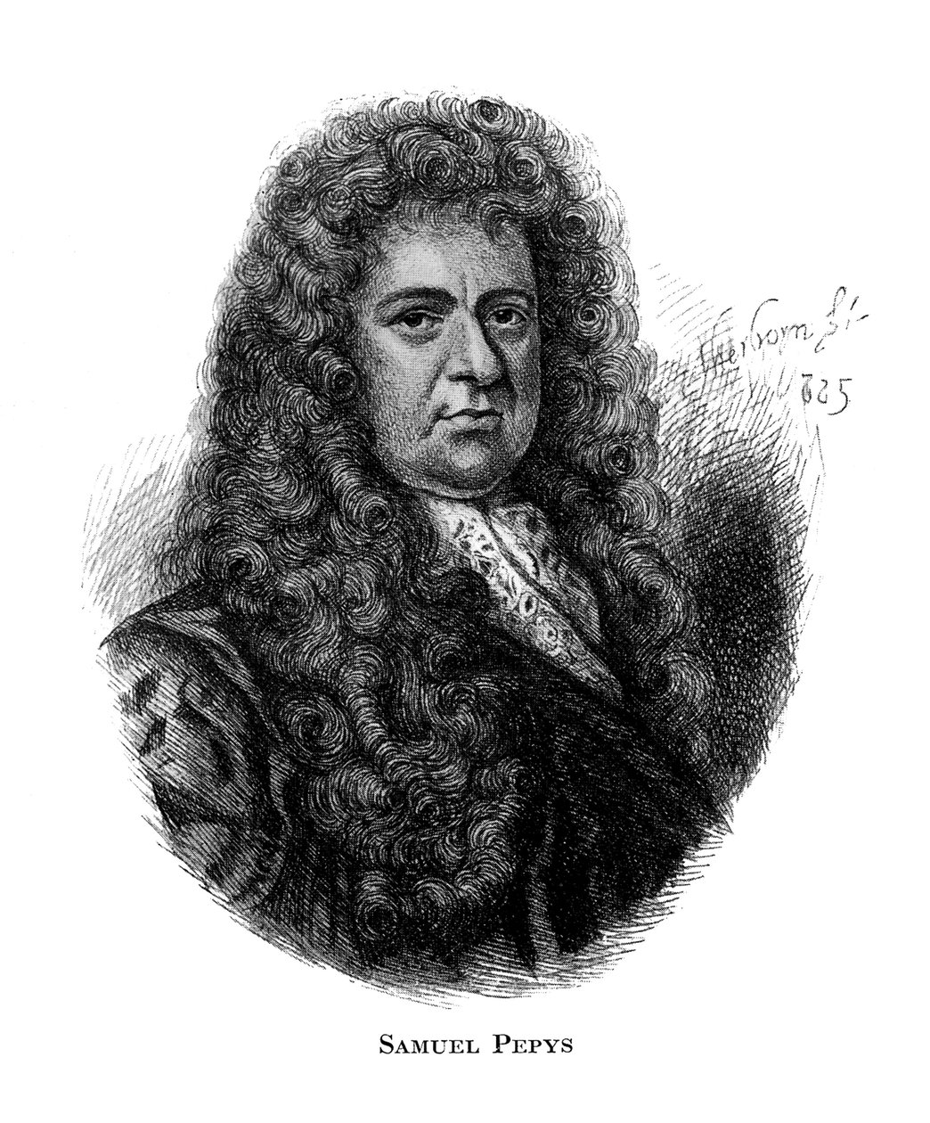 Samuel Pepys, englischer Tagebuchschreiber, 19. Jahrhundert von Unbekannt